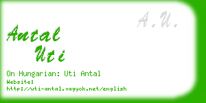 antal uti business card